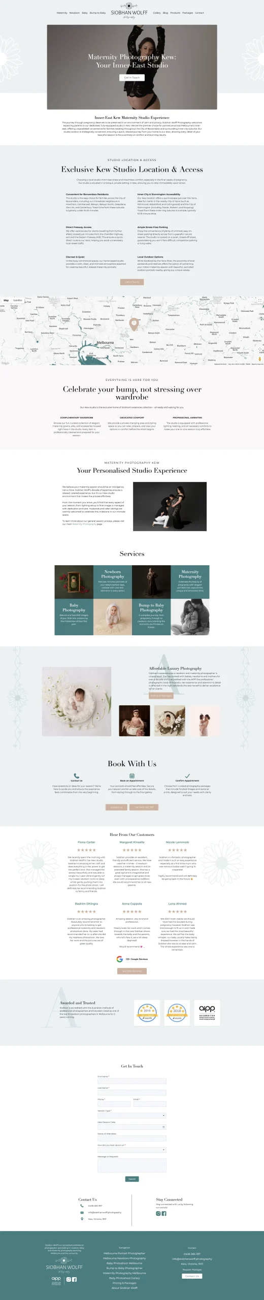 Siobhan Wolff Landing Page